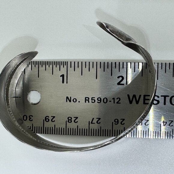 Sterling Silver Feather Cuff - Picture 5 of 6